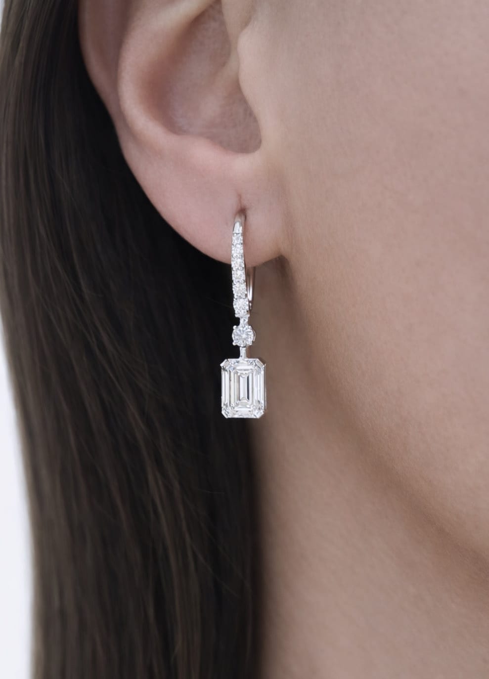 Emerald Drop Earrings LG