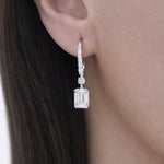Emerald Drop Earrings LG