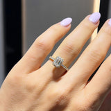 Emerald Halo Solitaire LG