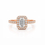 Emerald Halo Solitaire LG