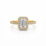 Emerald Halo Solitaire LG