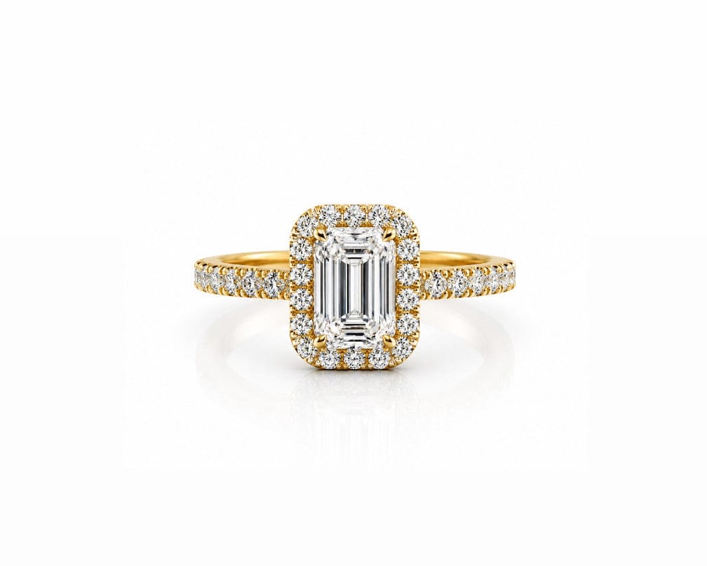 Emerald Halo Solitaire LG