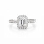 Emerald Halo Solitaire LG