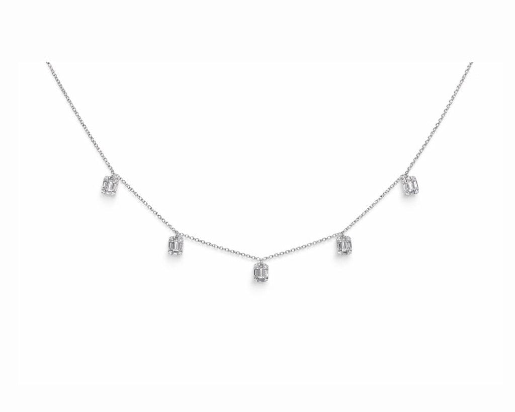 Emerald illusion Drop Necklace