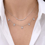 Emerald illusion Drop Necklace