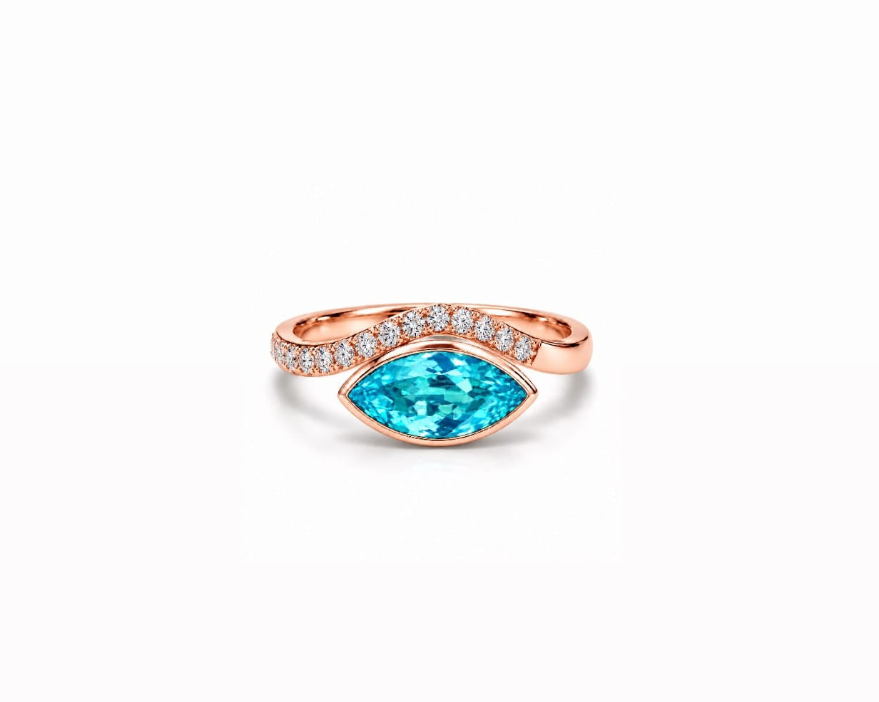 Evil Eye Pinky Ring LG