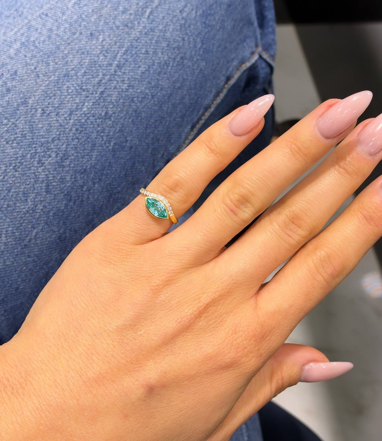Evil Eye Pinky Ring LG