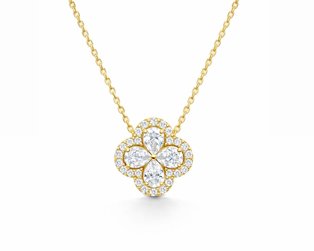 Floral Charm Necklace LG