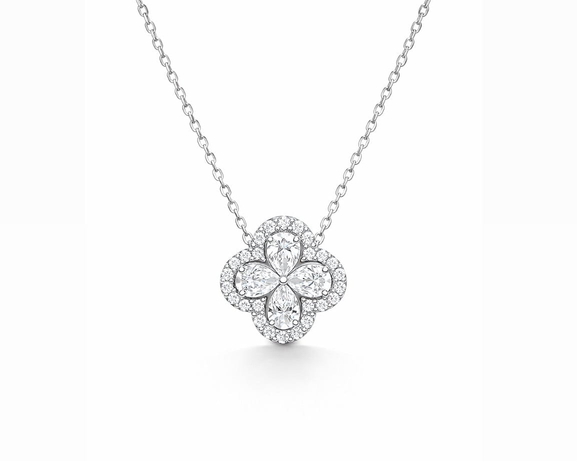 Floral Charm Necklace LG