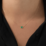 Green Emerald Necklace LG