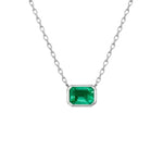 Green Emerald Necklace LG