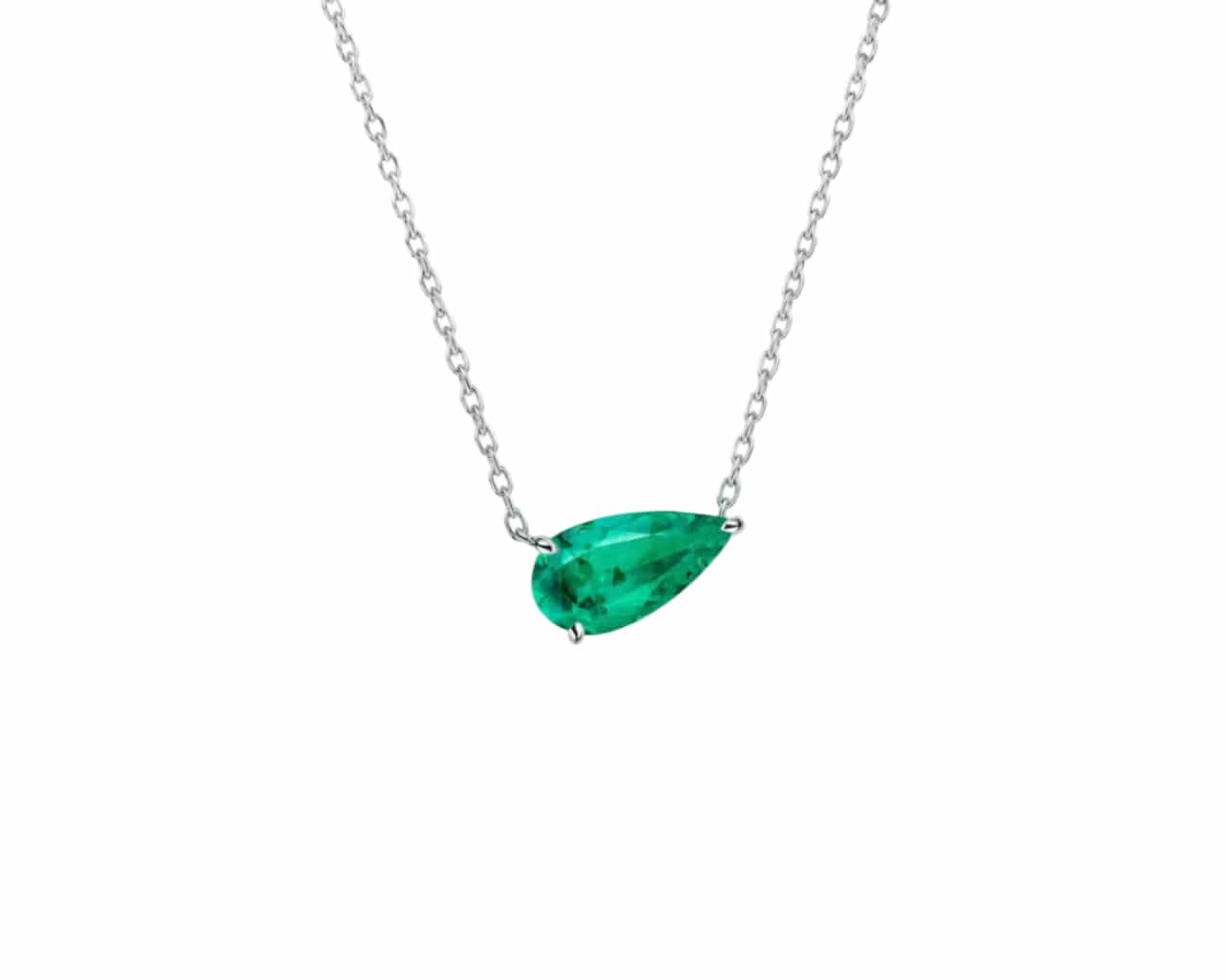 Green Pear Necklace LG