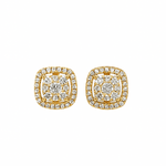 Halo Carre Earstuds