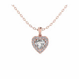 Halo Heart Necklace