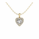 Halo Heart Necklace