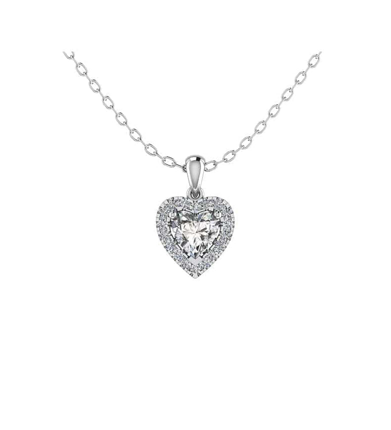 Halo Heart Necklace