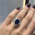 Halo Sapphire Ring