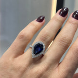 Halo Sapphire Ring