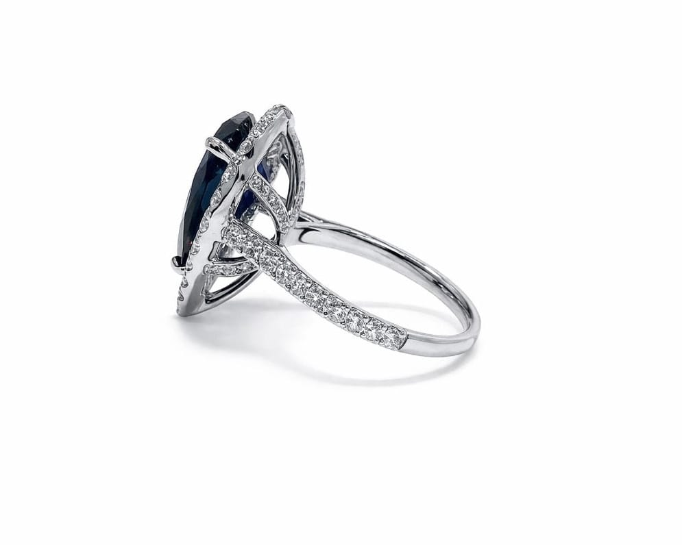 Halo Sapphire Ring