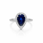 Halo Sapphire Ring