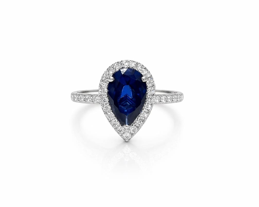 Halo Sapphire Ring