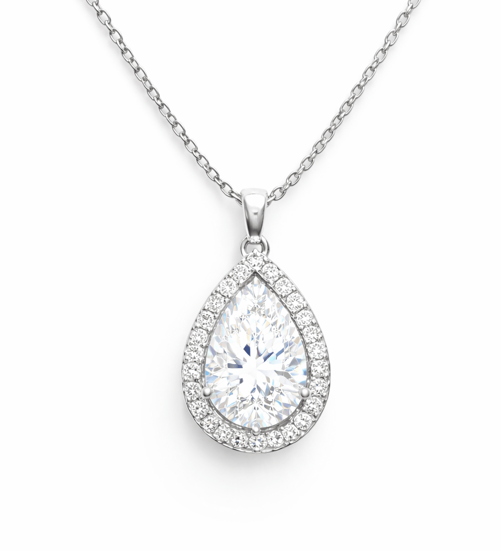 Halo Tearlight Necklace LG