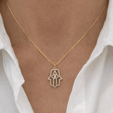 Hamsa Necklace LG