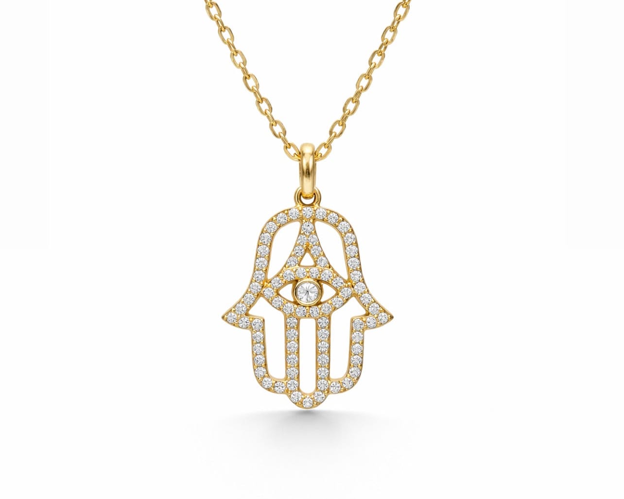 Hamsa Necklace LG