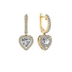 Heart Drop Earrings