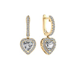 Heart Drop Earrings