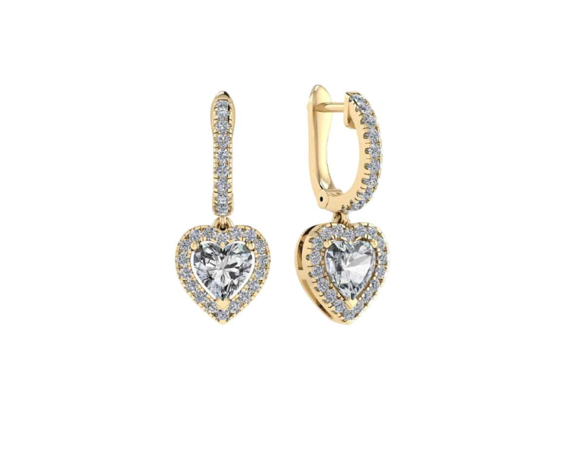 Heart Drop Earrings