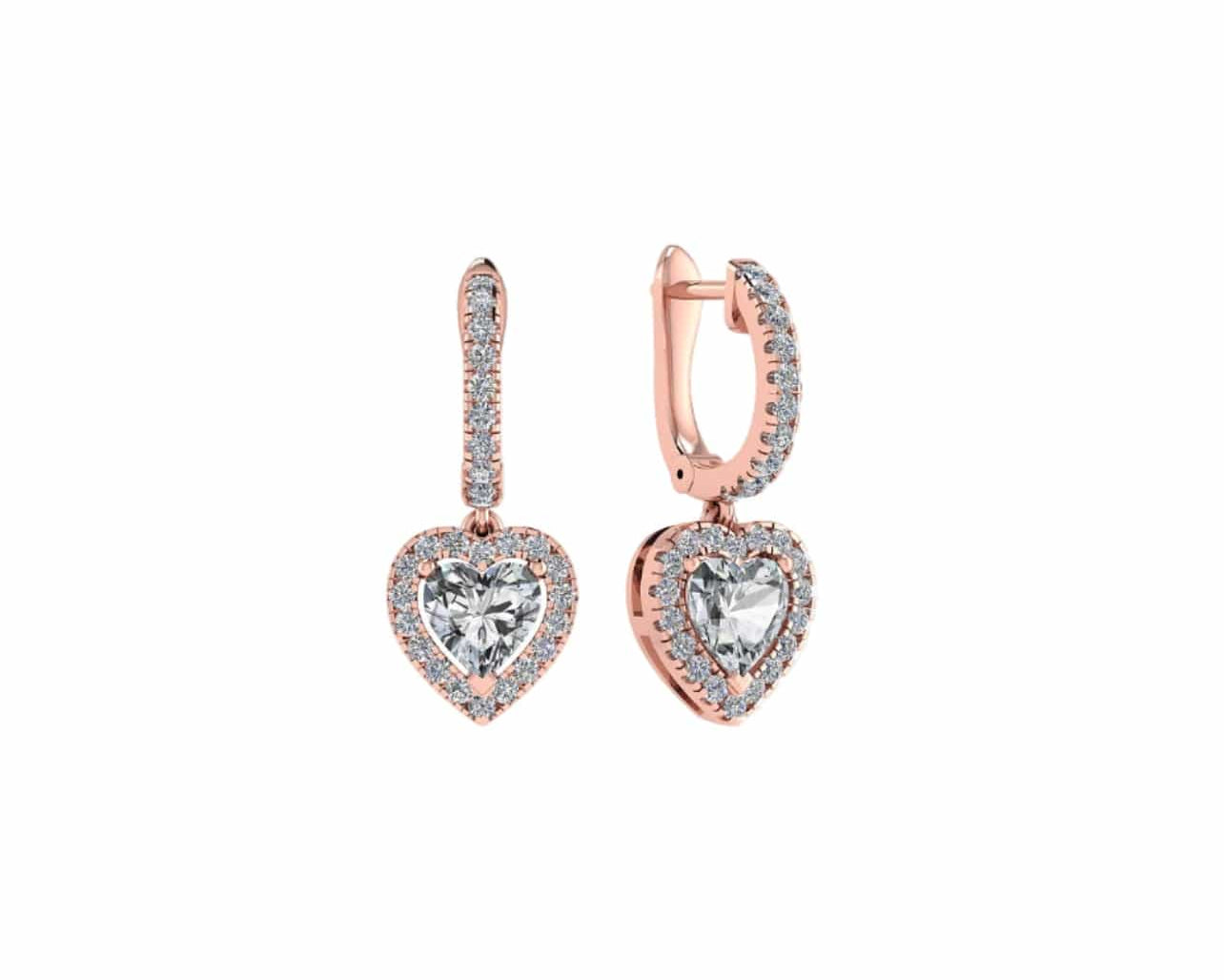 Heart Drop Earrings