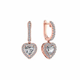 Heart Drop Earrings