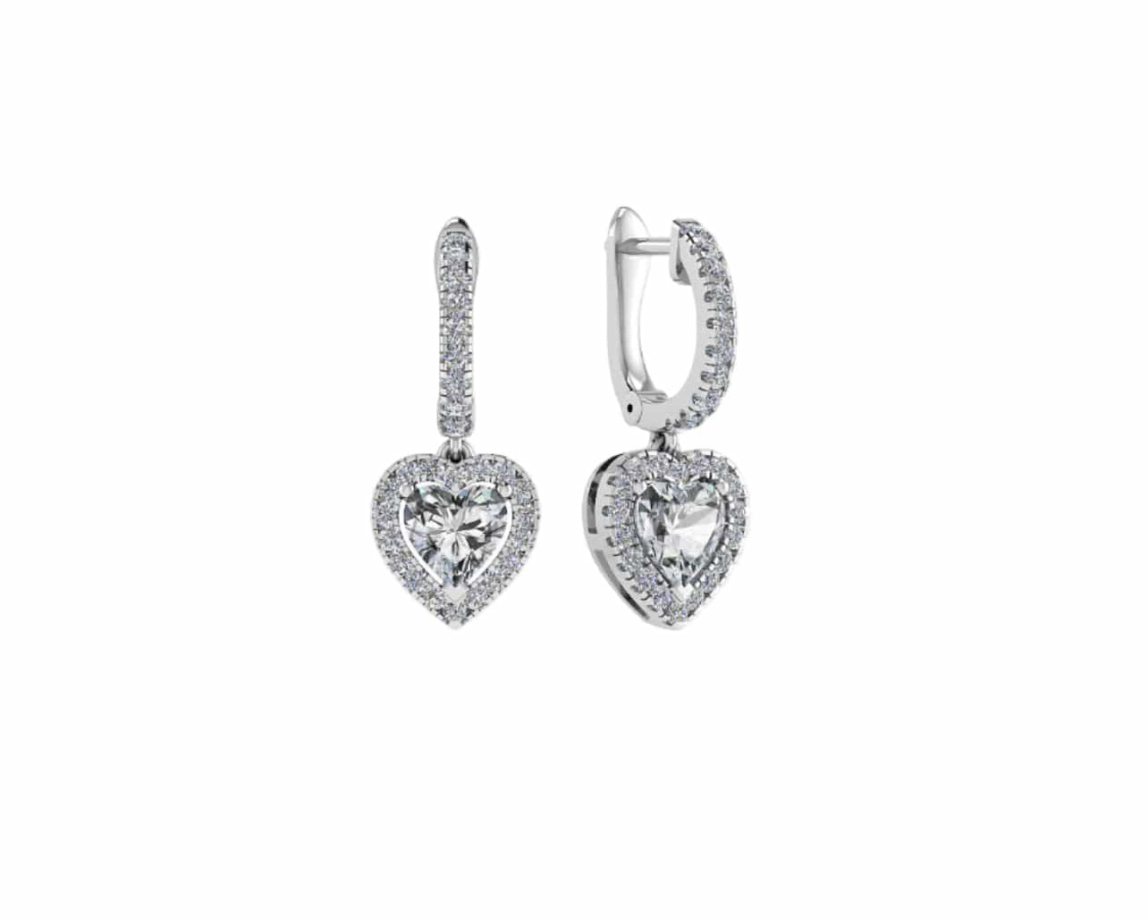 Heart Drop Earrings