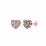 Heart Pave Studs