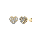 Heart Pave Studs