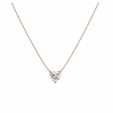 Heart Solitaire Necklace LG