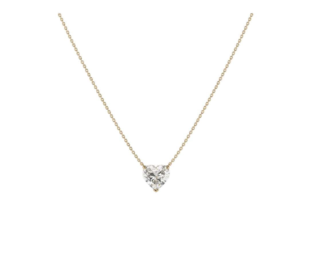 Heart Solitaire Necklace LG