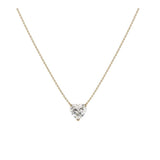 Heart Solitaire Necklace LG