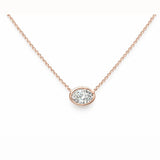 Horizon Solitaire Necklace LG