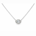 Horizon Solitaire Necklace LG