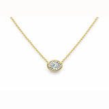 Horizon Solitaire Necklace LG