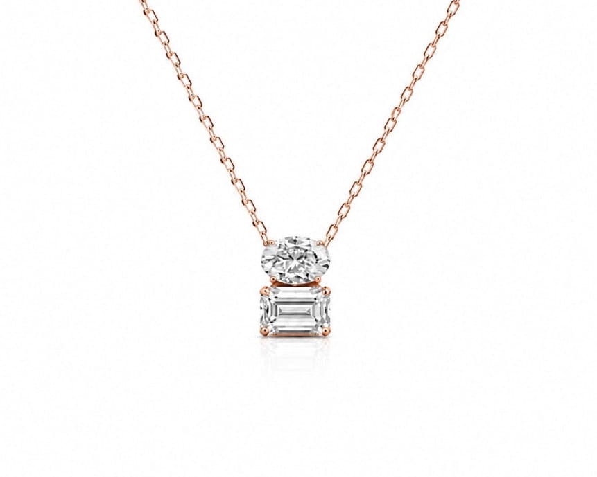 Horizon Toi et Moi Necklace LG
