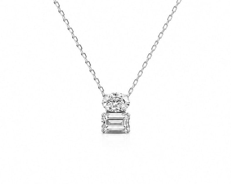Horizon Toi et Moi Necklace LG
