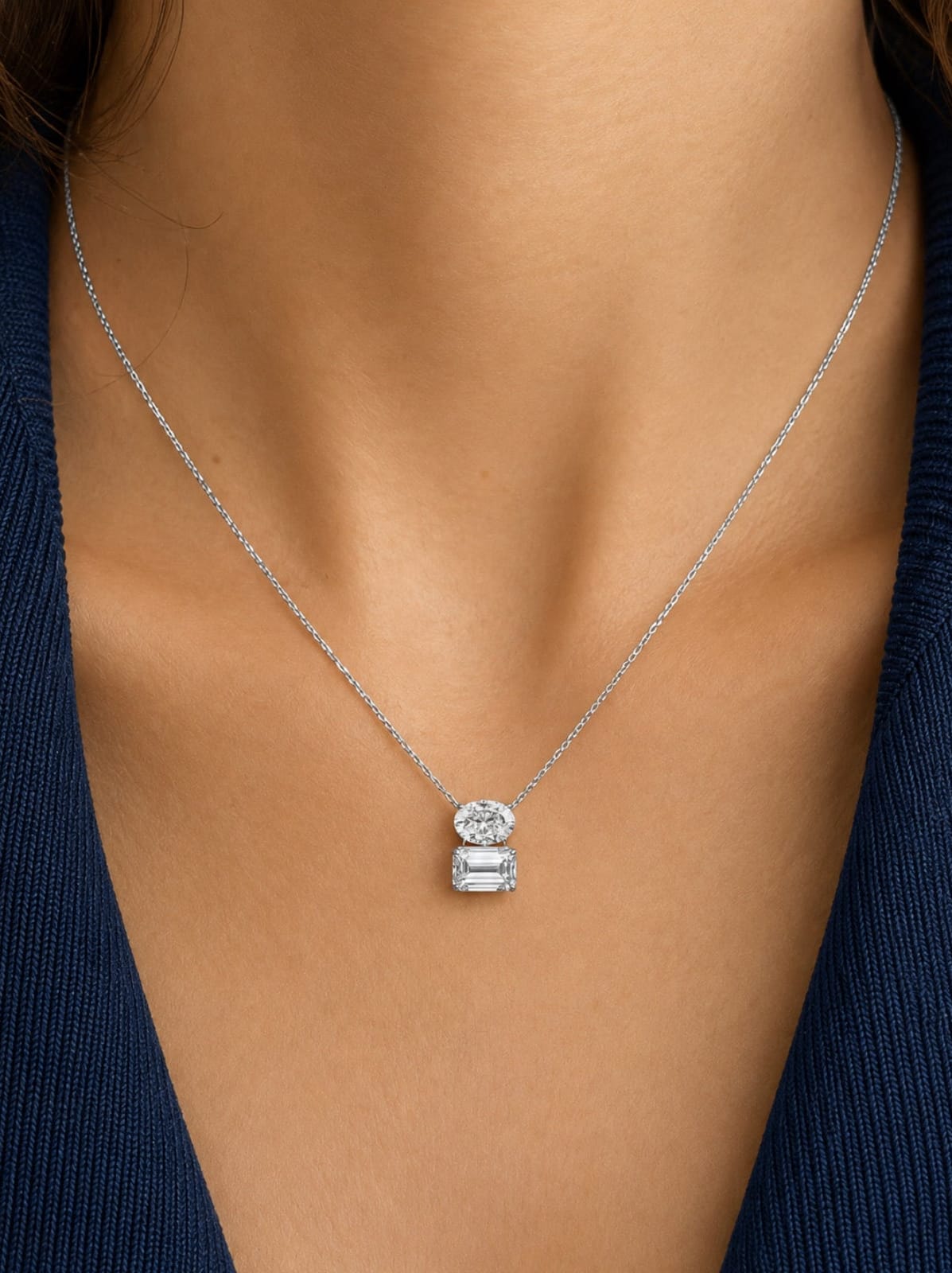 Horizon Toi et Moi Necklace LG