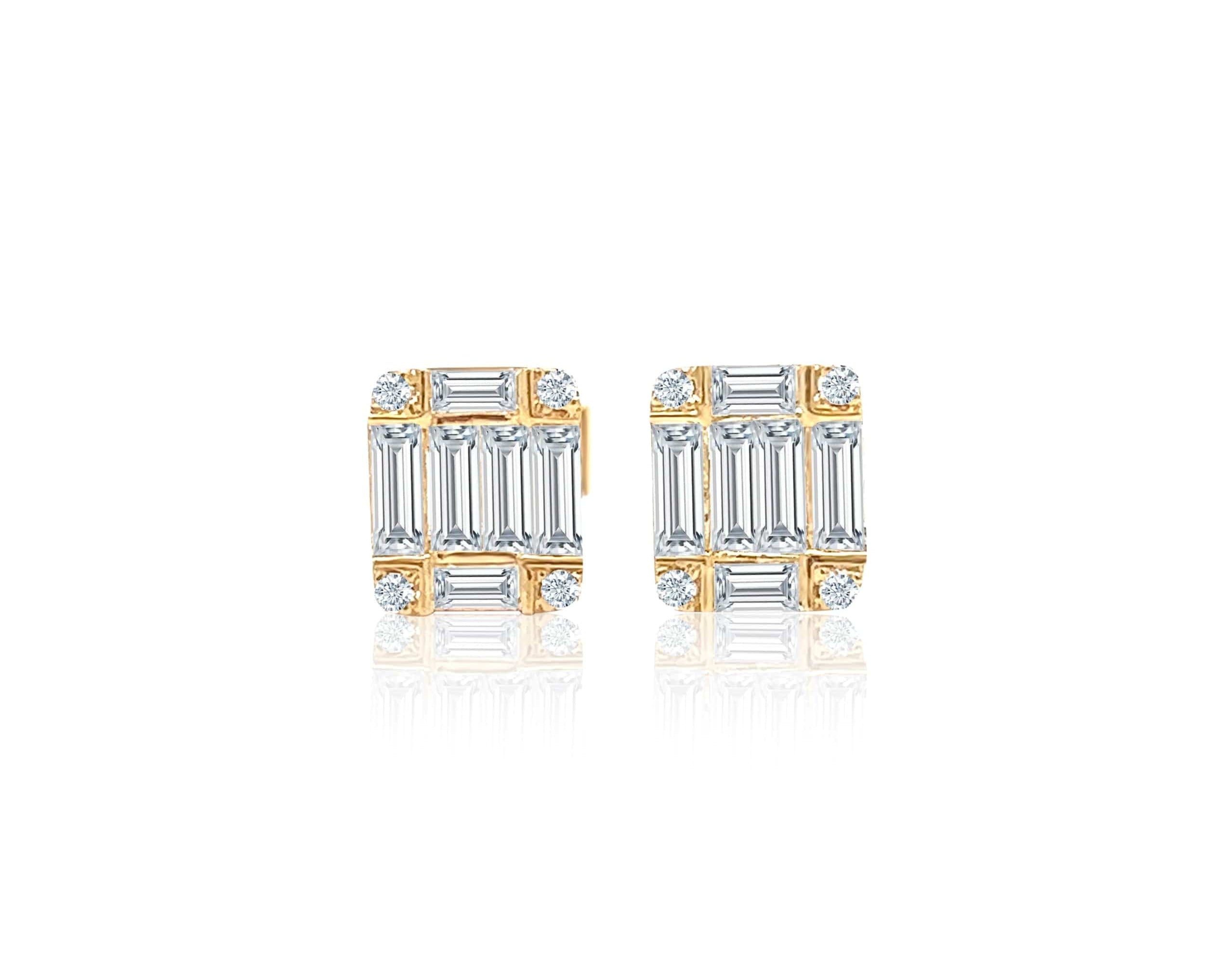 Illusion Baguette Earrings