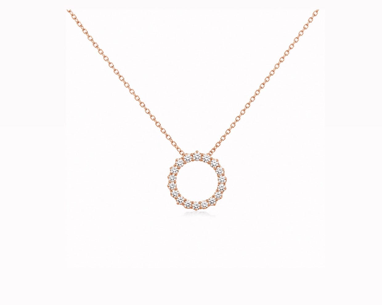 Infinity Circle Necklace LG