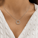 Infinity Circle Necklace LG