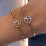 Initial Halo Bangle