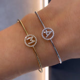Initial Halo Bangle